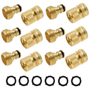 Hourleey brass connectors front view showing durable finish and easy grip benefit