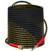Hourleey front view showing quick-connect and robust hose for easy attachment