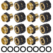 Hourleey front view of full 8-set quick connect kit, shows organized components and value