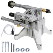 Hourleey front view pump assembly showing compact durable body and quick-install benefit