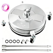 Hourleey front view showing 19-inch cleaning head and robust frame for fast coverage