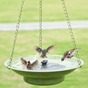 HOUYANG front view hanging bird bath showing full shape and appeal