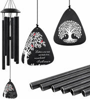 Howarmer front view showing packaged sympathy wind chime for easy gifting