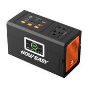 HOWEASY front view showing compact generator and handle for easy portability