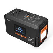 HOWEASY front view showing compact generator and easy carry benefit