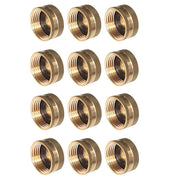 HQMPC brass female end front view showing solid build and fit