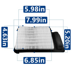 HRuiRed main air filter close-up showing pleated media for improved dust capture and airflow protection
