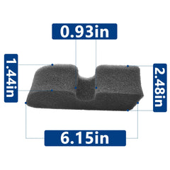 HRuiRed pre-filter detail displaying coarse mesh to stop large debris and extend main filter life