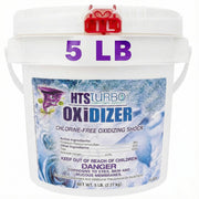 HTS Turbo 5 lb bucket front view showing product and clear labeling for quick identification
