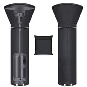 Hualedi front view of covered patio heater showing all-weather protection