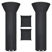 Hualedi front view cover on patio heater showing full protection benefit