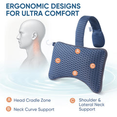 Hugabow pillows attached to hot tub demonstrating stable neck support