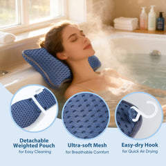 Hugabow zipper and removable weighted strap detail for easy washing