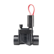 Hunter PGV front view showing 1-inch slip connections and solenoid for easy installation