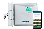 Hunter Pro-HC front view showing compact 6-zone cabinet and connectivity benefits