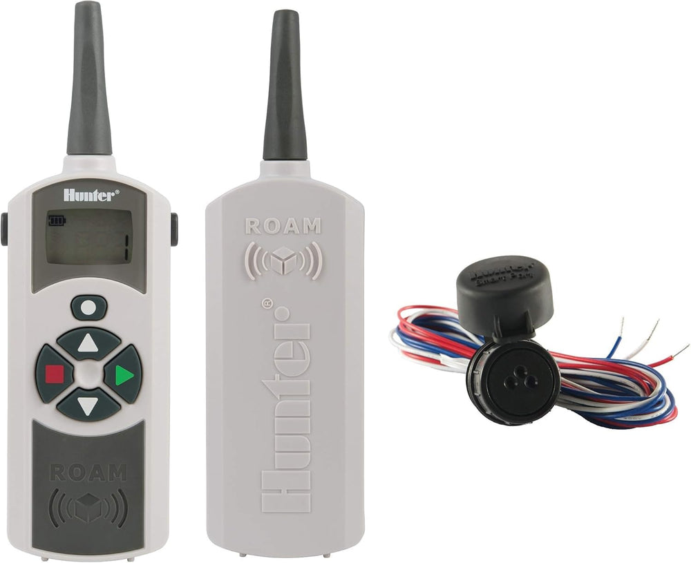 Hunter ROAM-KIT front view showing buttons and rugged housing for reliable control
