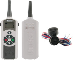 Hunter ROAM-KIT front view showing buttons and rugged housing for reliable control