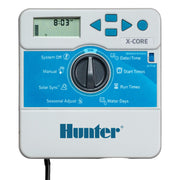 Hunter X-Core XC800i front panel showing dial and zone labels for easy setup