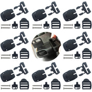 Huouo front view of full latch kit showing all components and quick replacement benefit