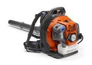 Husqvarna 150BT front view showing blower and frame, powerful clearing benefit
