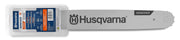 Husqvarna 18 inch Rancher bar front view showing solid construction and precise fit