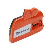 Husqvarna clutch cover front view showing OEM fit and durable brake housing