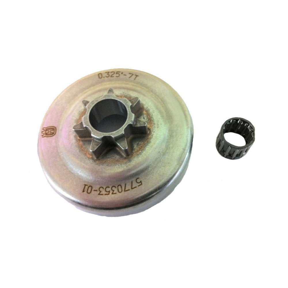 Husqvarna clutch drum front view showing precise fit and durable construction
