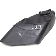 Husqvarna front view of deflector shield showing shape and OEM fit benefits