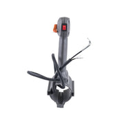 Husqvarna front view handle assembly showing mounting points and clean fit