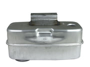 Husqvarna muffler front view showing OEM fit and easy replacement