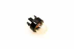 Husqvarna primer bulb front view showing shape and connectors for reliable priming