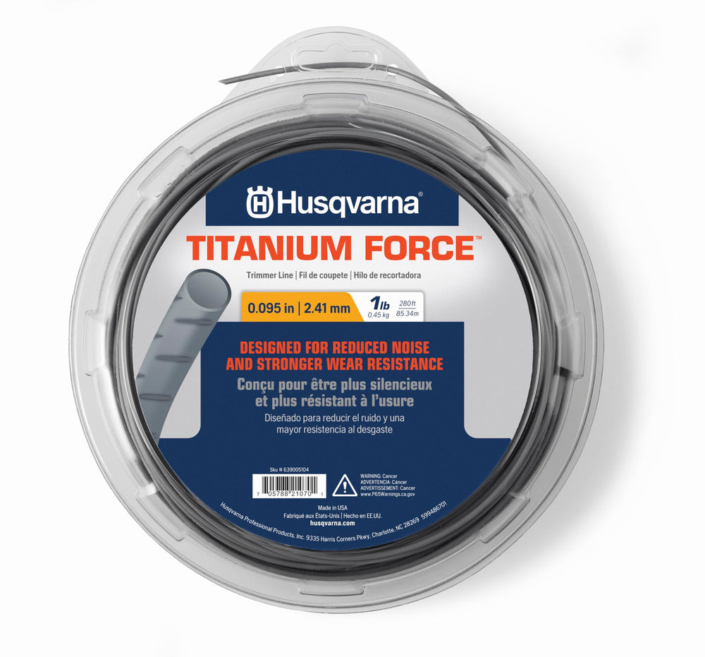 Husqvarna spool front view showing line and durable finish for longer cuts