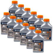 Husqvarna XP group of twelve 6.4 oz bottles showing ready-to-use convenience and correct dose