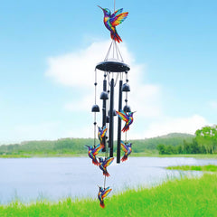HUVNSOCH close-up of metal hummingbird detail highlighting artisan craft and durable finish