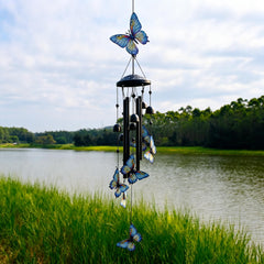 HUVNSOCH close-up of metal butterfly detail with durable finish