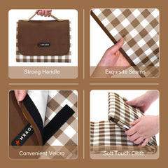 HX&OD blanket with water beading on backing demonstrating waterproof protection