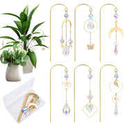 HYBEADS front view of six-piece suncatcher set highlighting overall design and packaging