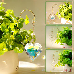 HYBEADS close-up of large 45mm heart crystal highlighting brilliant sparkle