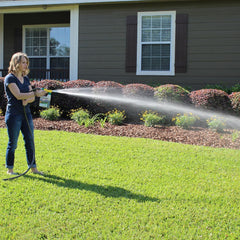 Hydretain being mixed into a pump sprayer demonstrating easy dilution and preparation