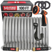 HYPER HOSE front packaging showing full 100 ft kit and benefits