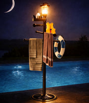 i365AMZ front view towel rack showing six bars and elegant finish for organized drying