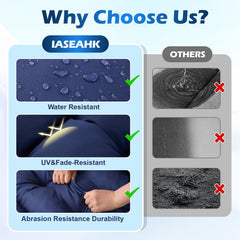 IASEAHK side profile showing 4.7-inch thickness for supportive comfort