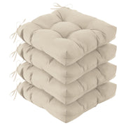 IASEAHK front view of four beige cushions showing neat fit and curb appeal
