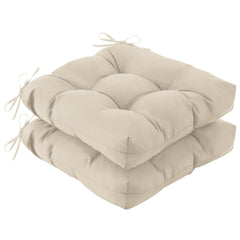 IASEAHK front view of two beige cushions showing clean design and uniform color