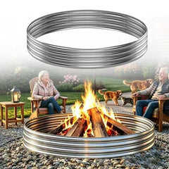 IBGUC fire pit ring front view showing modern design and durable build