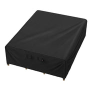 iBirdie front view of full table cover protecting patio table and chairs