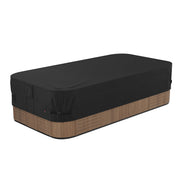 iBirdie front view of cover on hot tub showing full protection benefits