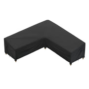 iBirdie front view on L-shaped sofa showing full weather protection