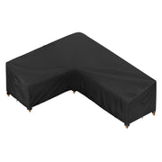 iBirdie front view cover on L-shaped sofa showing full protection