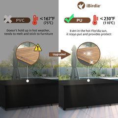 iBirdie seam detail with heat-seal tape and double stitching for water resistance